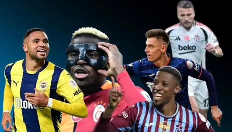 Süper Lig'de Gol Krallığı Yarışı Kızıştı: Osimhen, Banza ve En-Nesyri'nin Gol Sayıları